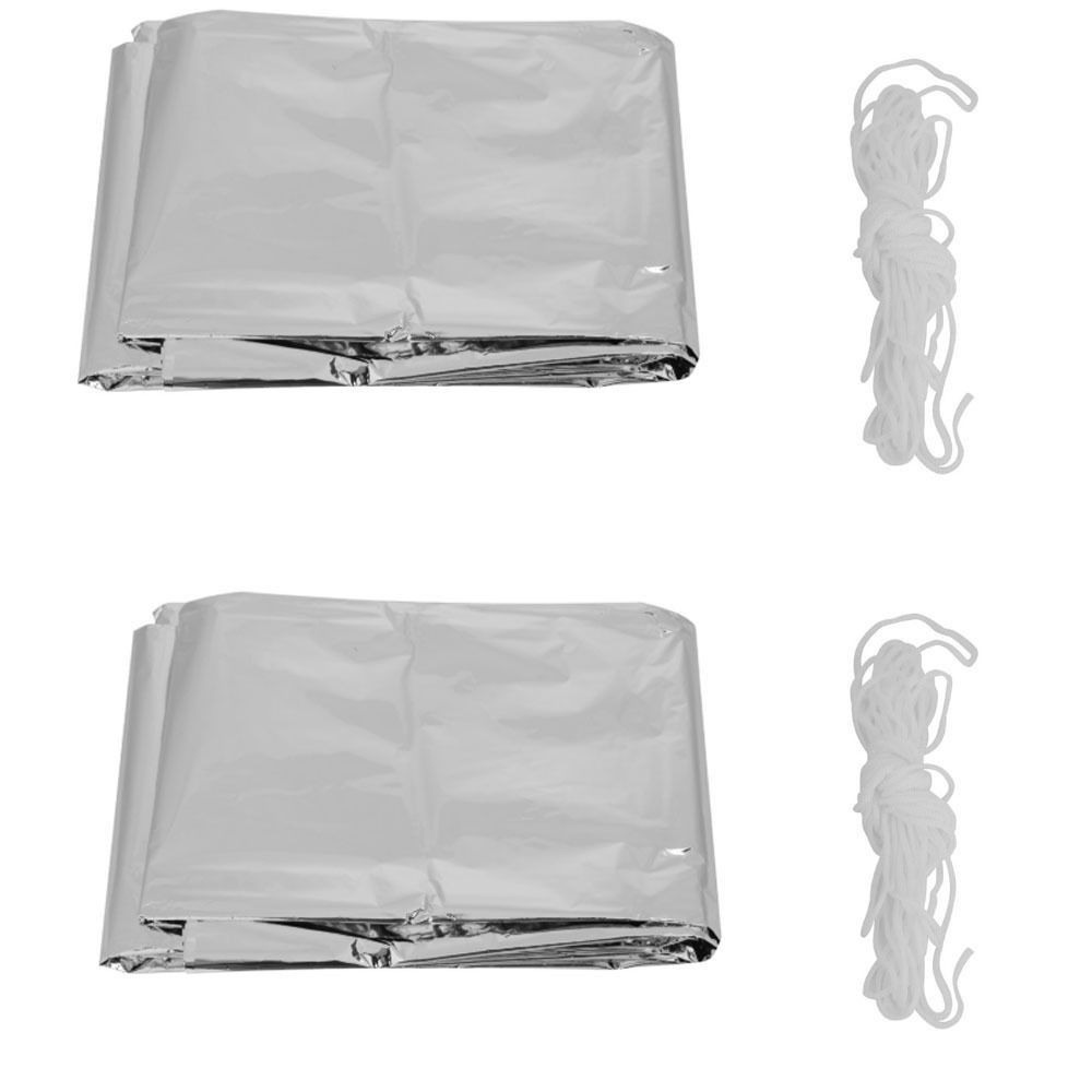 2 Pcs Durable Reflective Emerg - Survival Blanket Reflective のレビューと価格