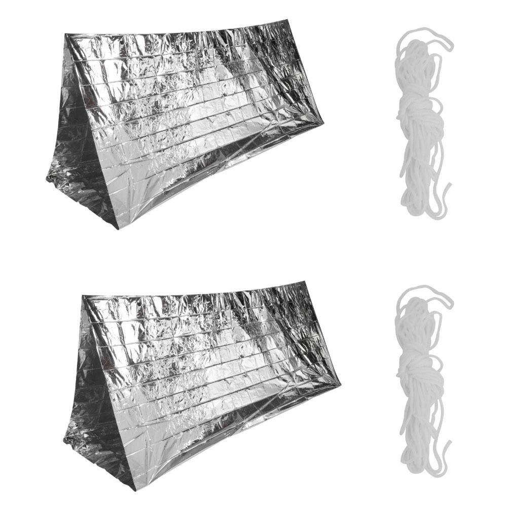 2 Pcs Durable Reflective Emerg - Survival Blanket Reflective のレビューと価格