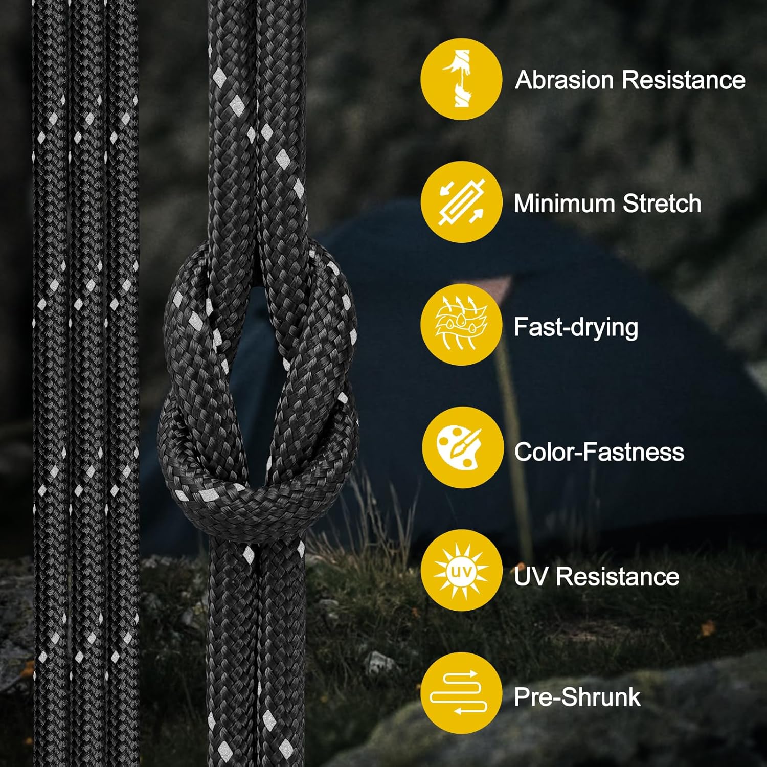 850lb Reflective Paracord Rope - Para Cord 1000Ft のレビューと価格