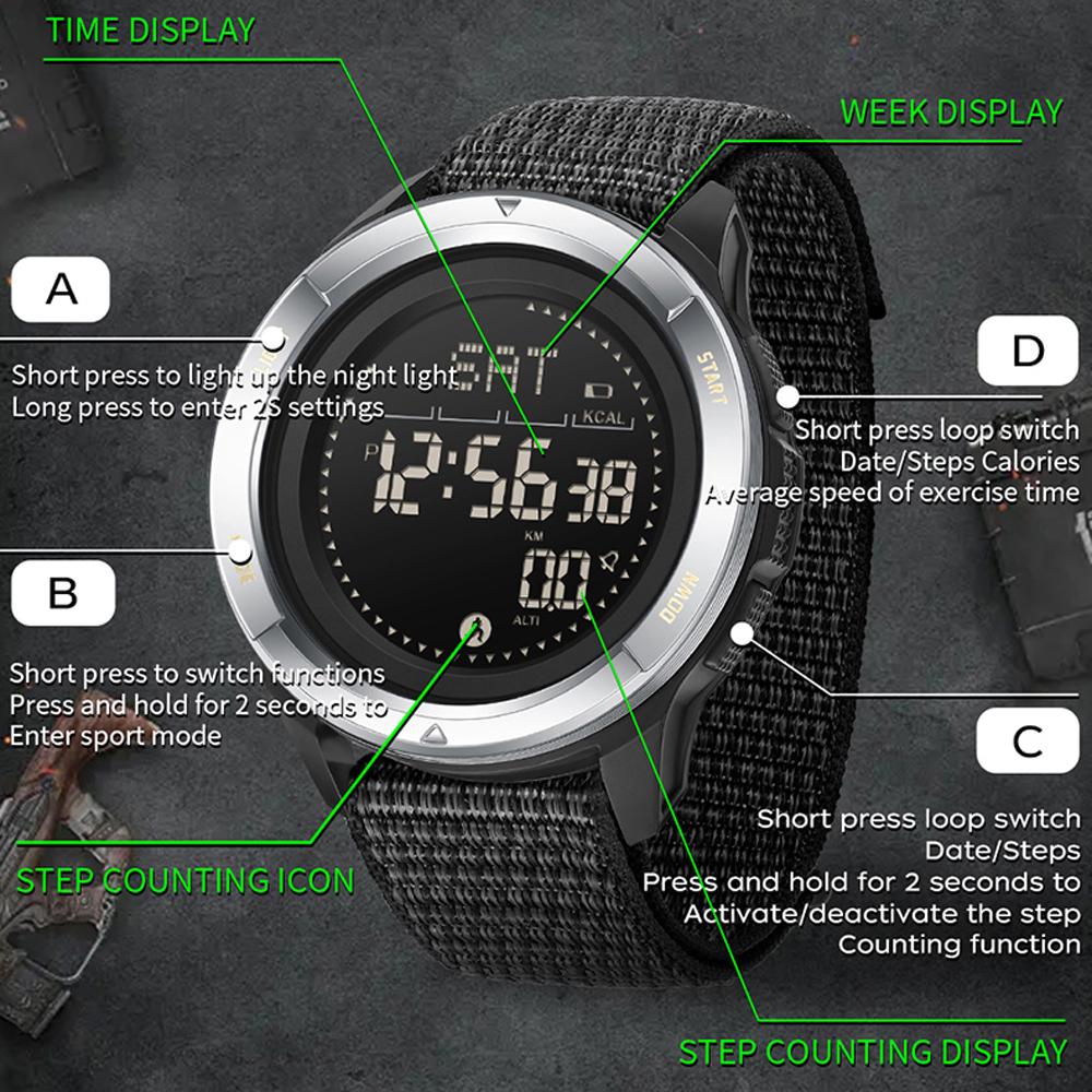 SANDA Brand Electronic Watches - Compass Lensatic のレビューと価格