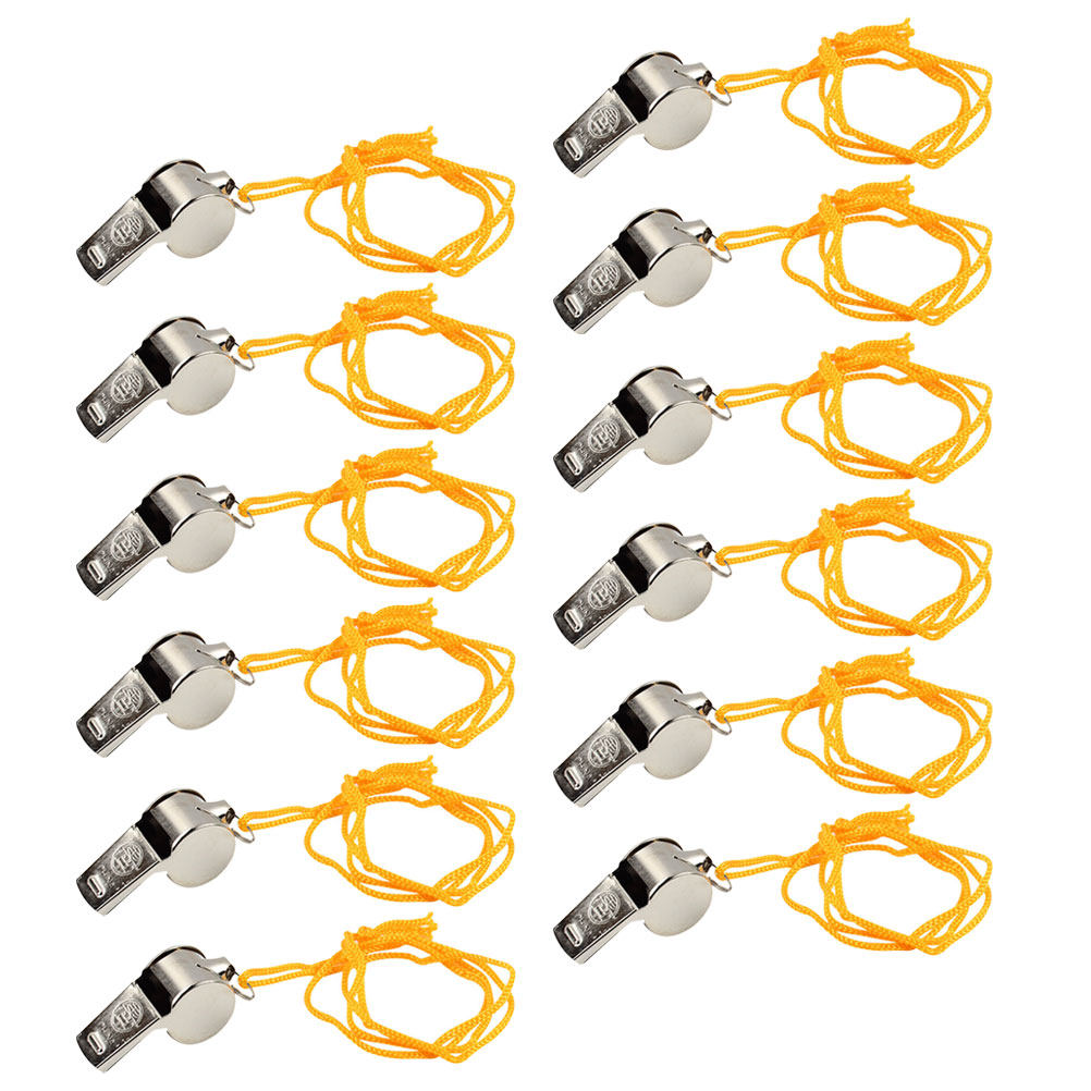12Pcs Premium Metal Whistle Lo - Emergency Whistle Loud のレビューと価格