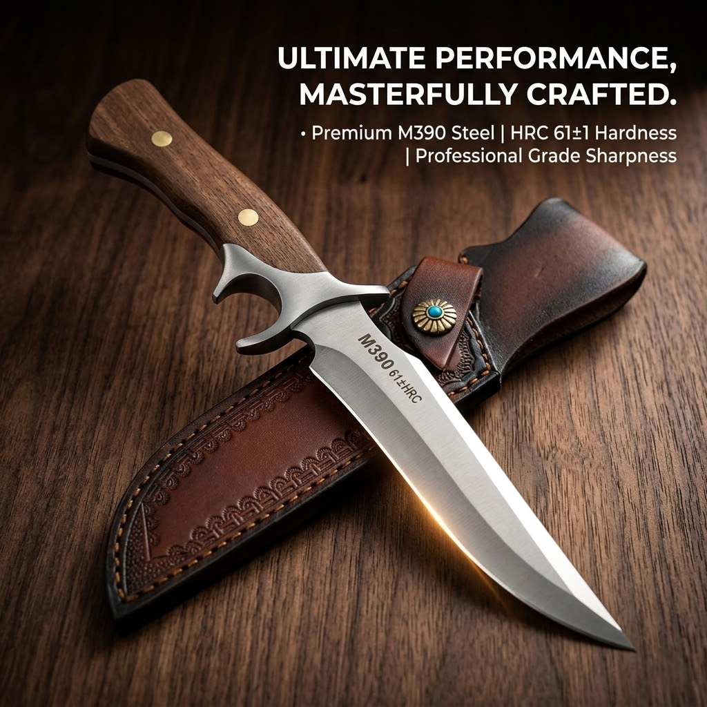 Outdoor Pocket knife M390 stee - Bushcraft Knife Fixed のレビューと価格