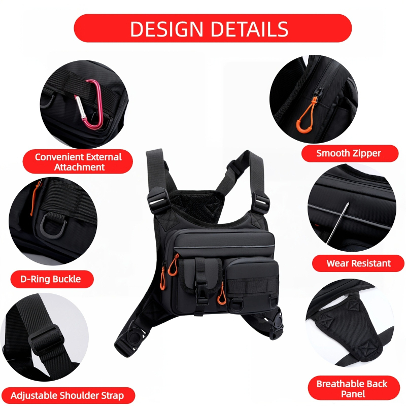 Men's Tactical Chest Bag, Runn - Fishing Kit Compact のレビューと価格