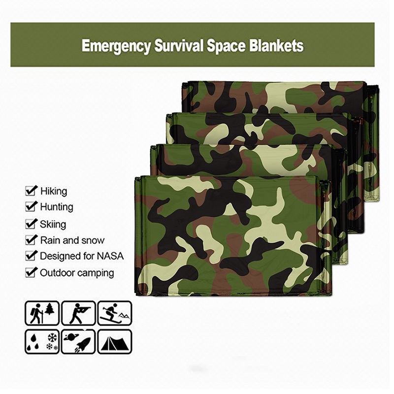 1pcs Emergency Thermal Blanket - Emergency Poncho Rain のレビューと価格