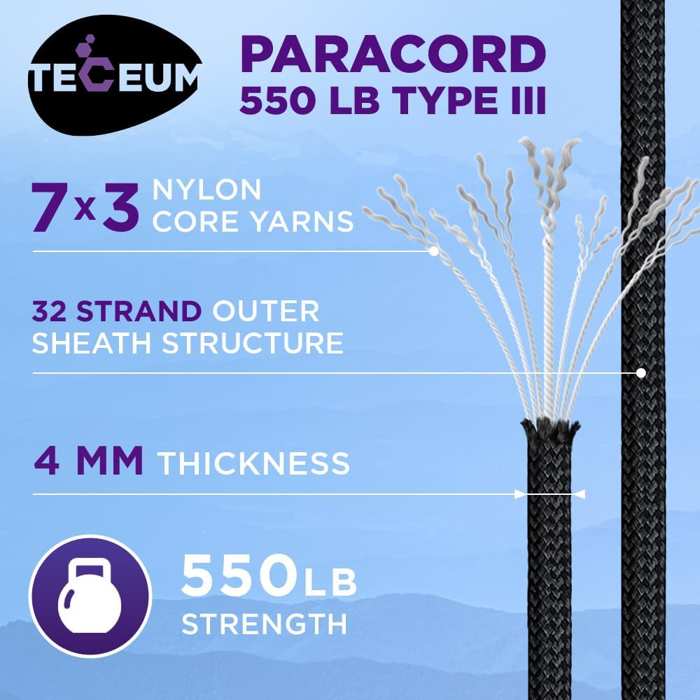 Reflective Paracord Rope 1000f - Para Cord 1000Ft のレビューと価格