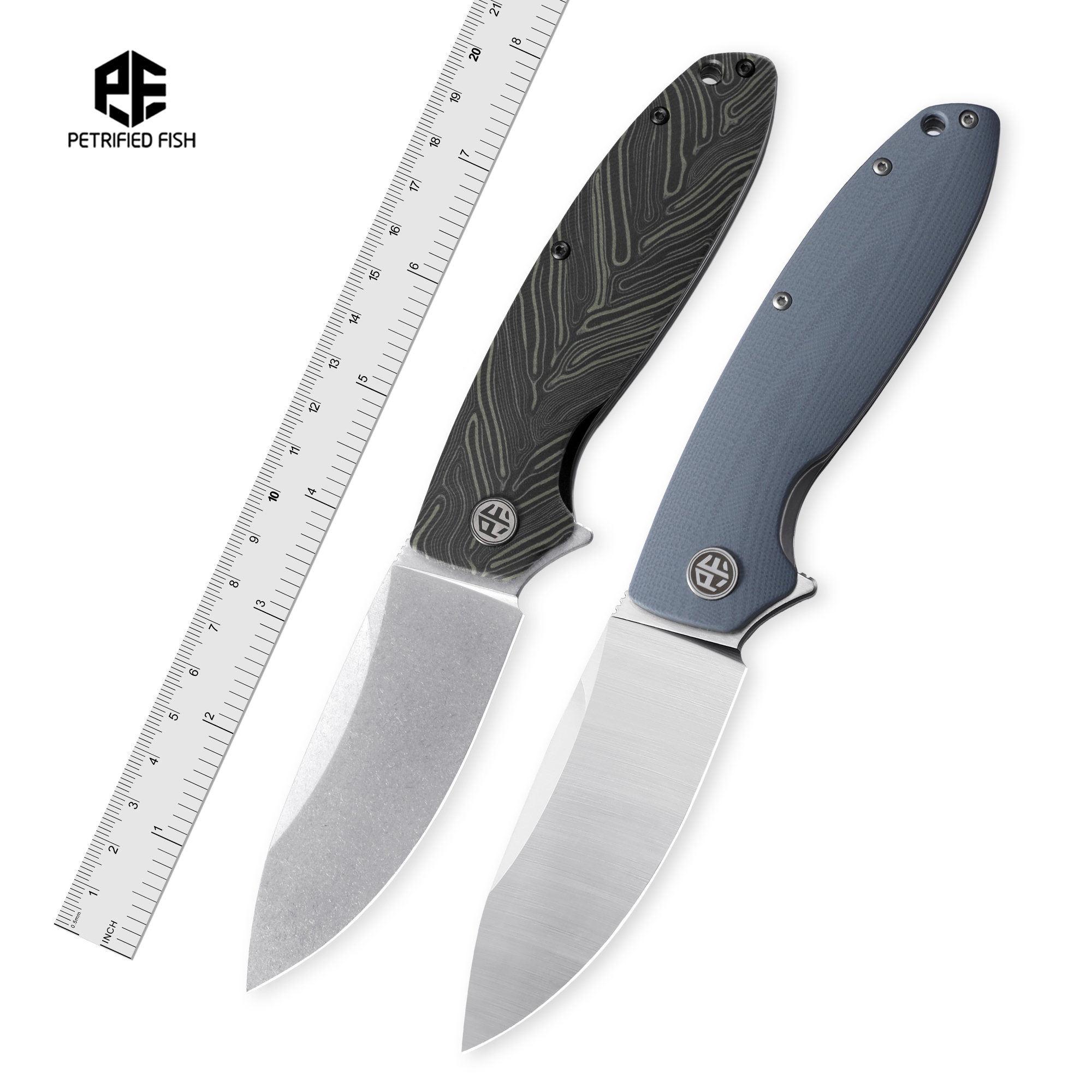 Petrified Fish PFB01 Folding K - Bushcraft Knife Fixed のレビューと価格