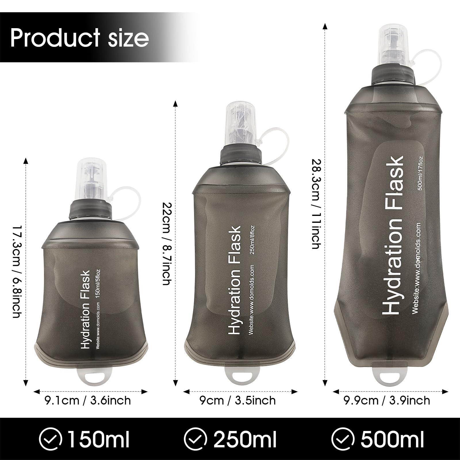 Soft Flask, TPU Collapsible So - Water Bag Collapsible のレビューと価格