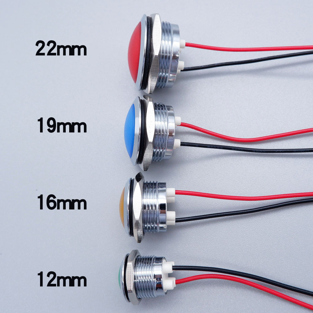 Metal LED Indicator Light 12mm - Signal Panel Orange のレビューと価格