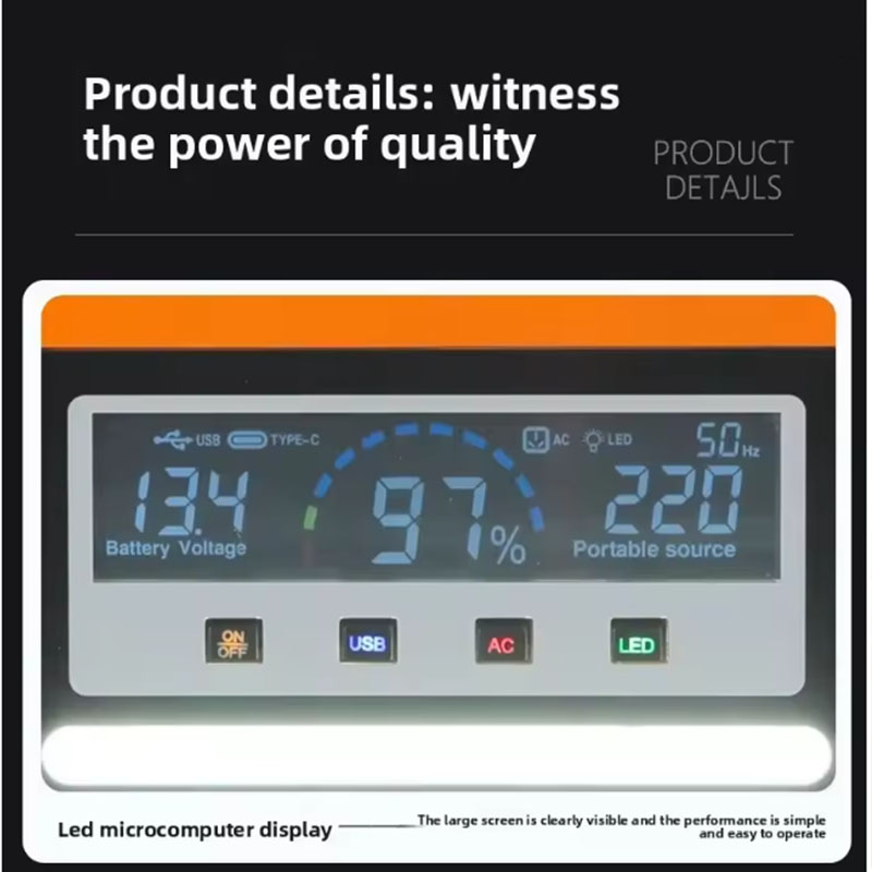 Original 220V 40AH Portable Po - Solar Emergency Charger のレビューと価格