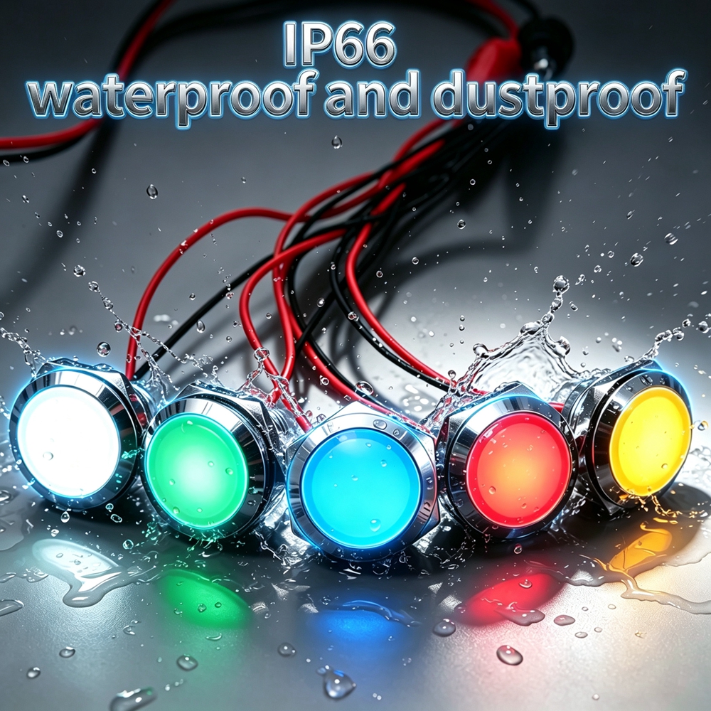 12mm 16mm 19mm 22mm Metal LED  - Signal Panel Orange のレビューと価格