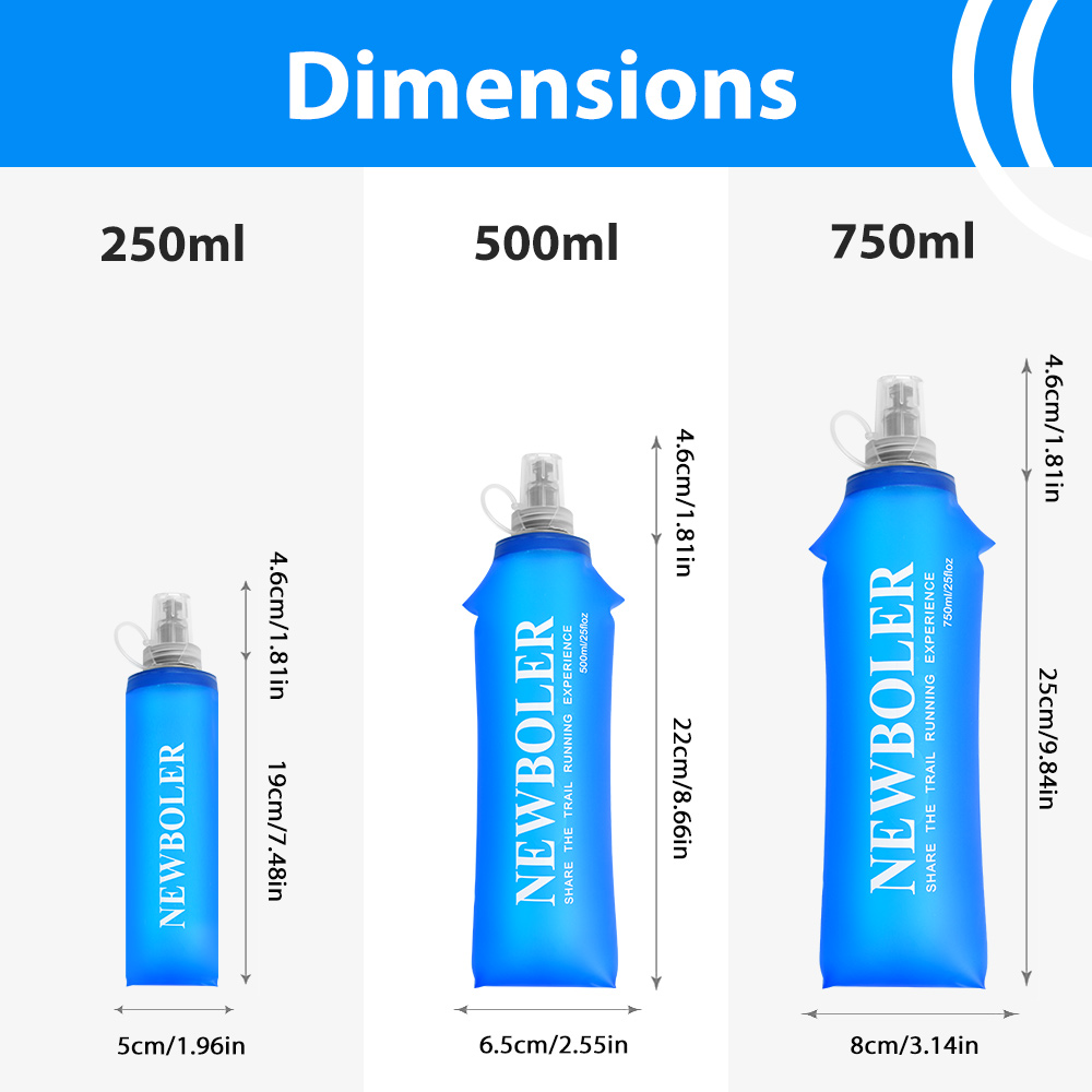 750ML Water Bottle TPU Folding - Water Bag Collapsible のレビューと価格