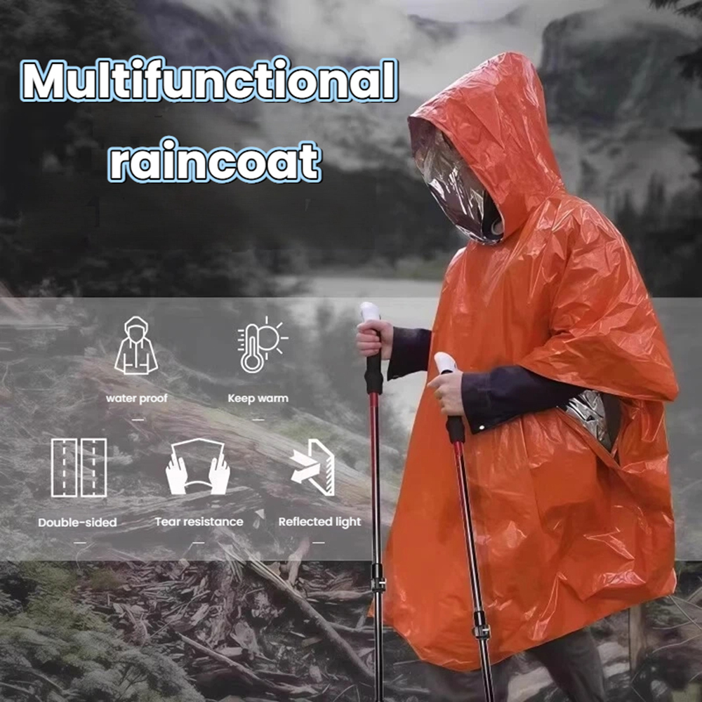 Portable Outdoor Emergency Rai - Emergency Poncho Rain のレビューと価格