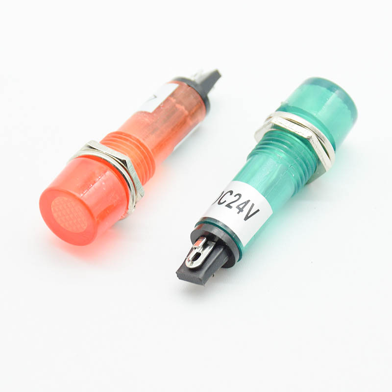 5Pcs 220V 12V 24V DC Mounting  - Signal Panel Orange のレビューと価格