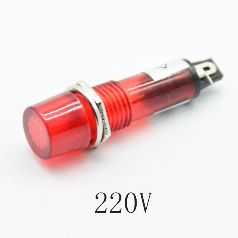 5Pcs 220V 12V 24V DC Mounting  - Signal Panel Orange のレビューと価格