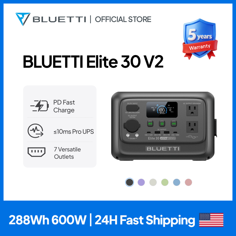 【Renew】BLUETTI Elite 30 V2 Por - Solar Emergency Charger のレビューと価格