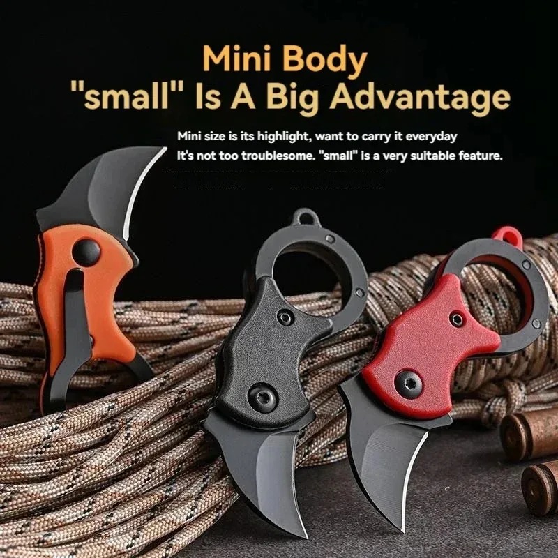 Mini Keychain Pocket Knife Sta - Bushcraft Knife Fixed のレビューと価格