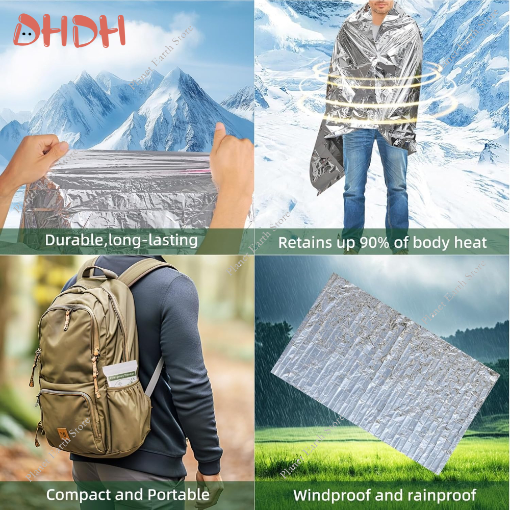 Emergency Thermal Blanket 5/10 - Survival Blanket Reflective のレビューと価格