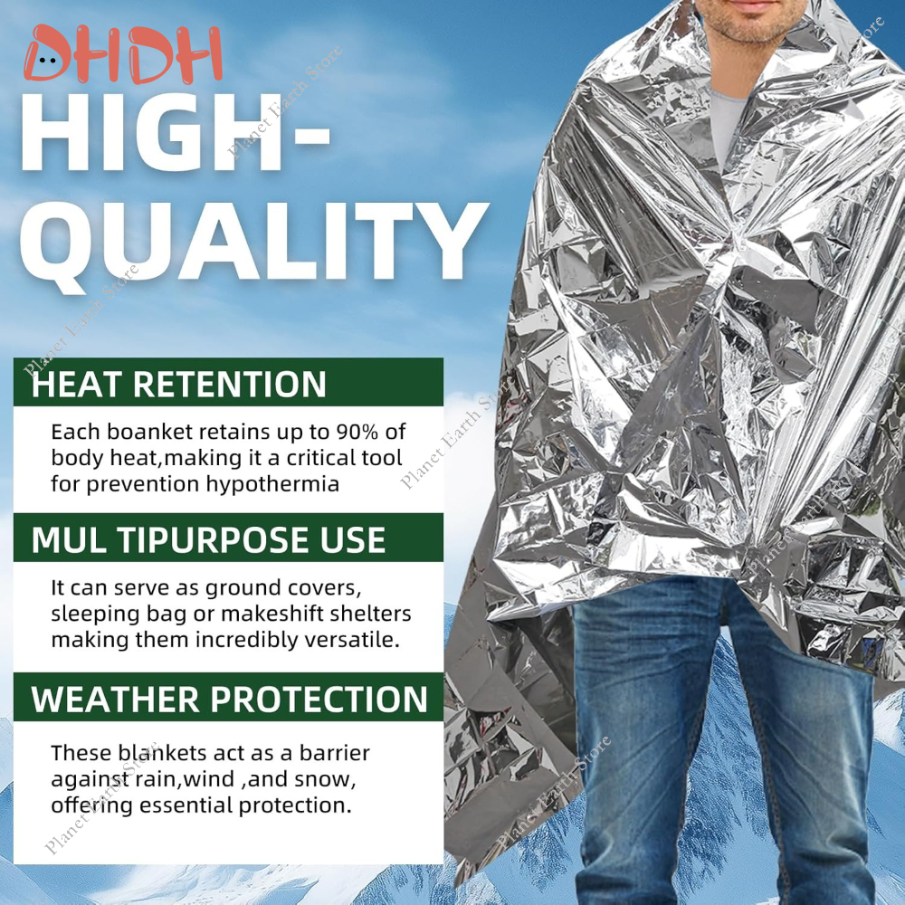 Emergency Thermal Blanket 5/10 - Survival Blanket Reflective のレビューと価格