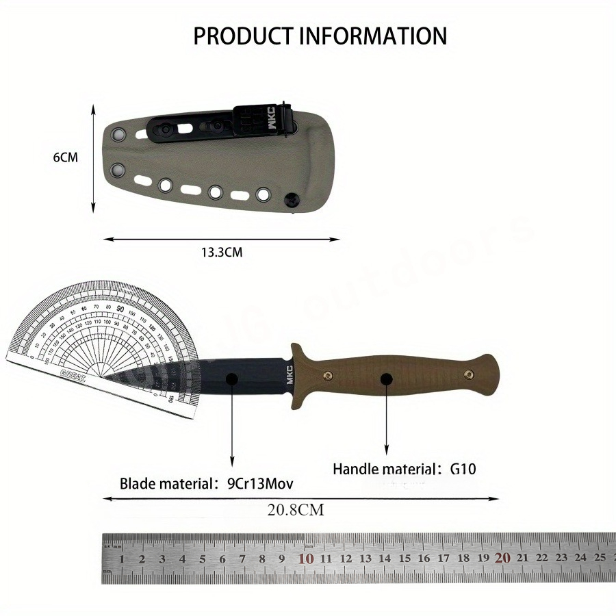 High Hardness MKC V24 Fixed Bl - Bushcraft Knife Fixed のレビューと価格