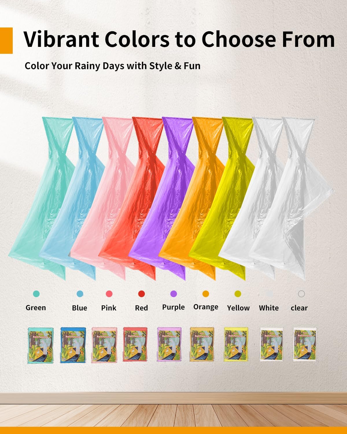 Extra Long Rain Ponchos for Ad - Emergency Poncho Rain のレビューと価格