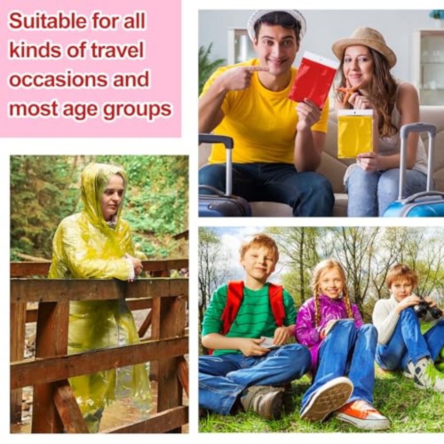 Handepo 100 Pack of Adult Rain - Emergency Poncho Rain のレビューと価格