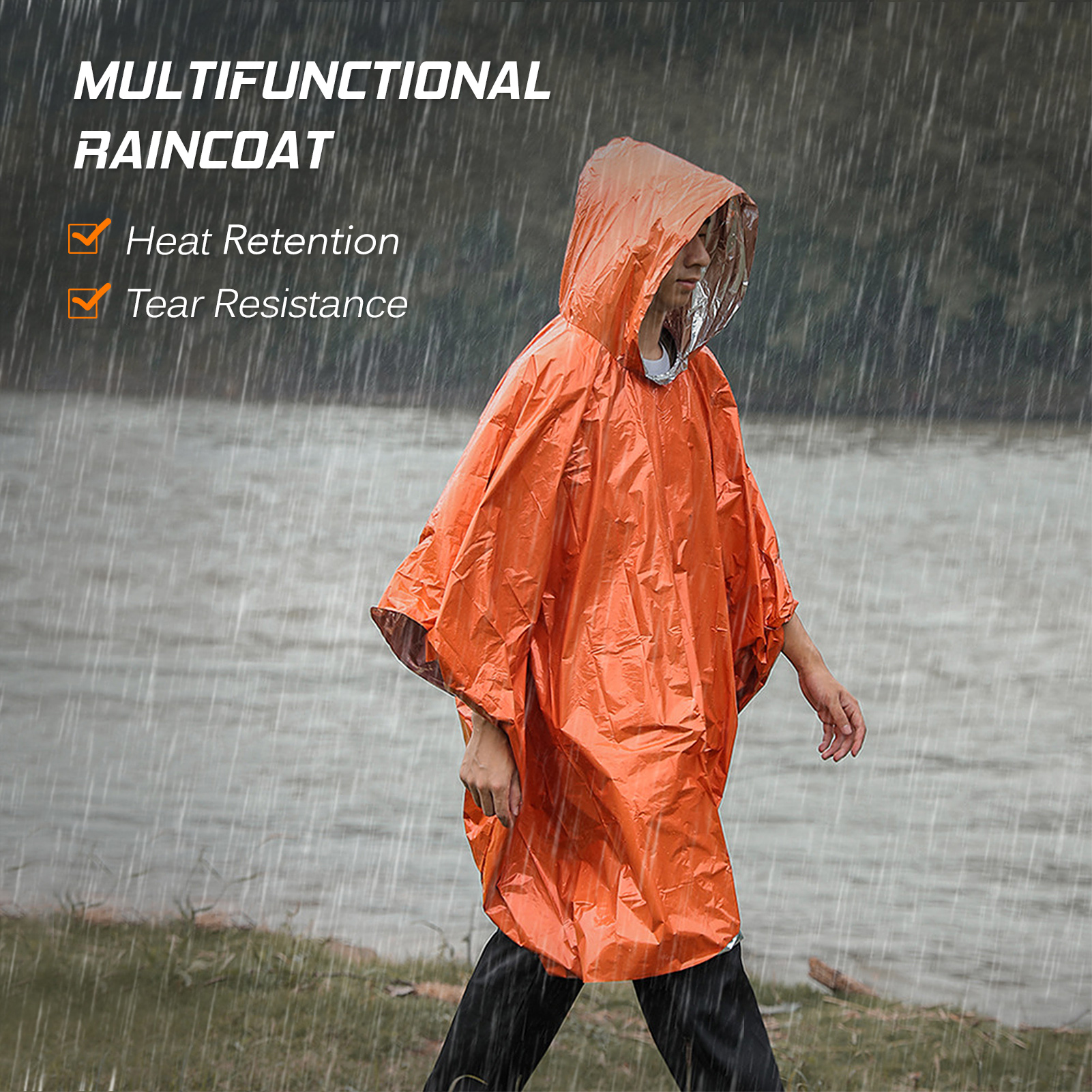 Emergency Rain Poncho Thermal  - Emergency Poncho Rain のレビューと価格