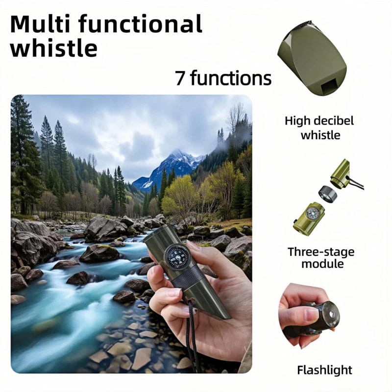 3-in-1 Emergency Whistles with - Emergency Whistle Loud のレビューと価格