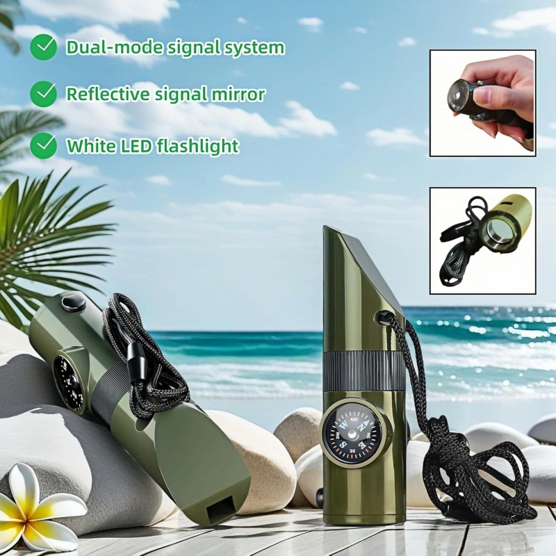 3-in-1 Emergency Whistles with - Emergency Whistle Loud のレビューと価格