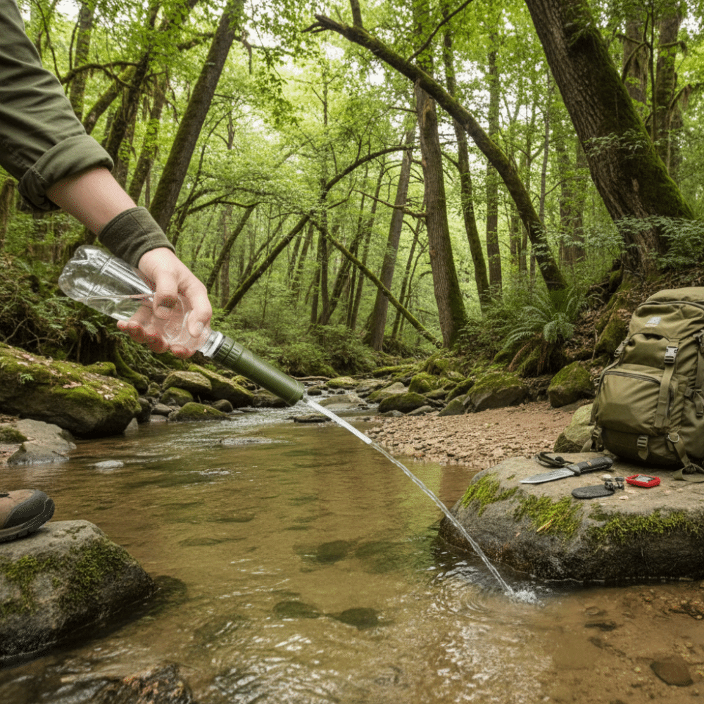 ABS Outdoor Mini Water Filter  - Water Purification Straw のレビューと価格
