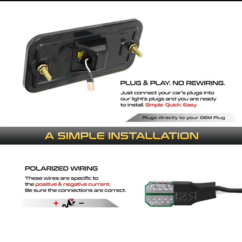 Front Amber / White Rear Red L - Signal Flare Kit のレビューと価格