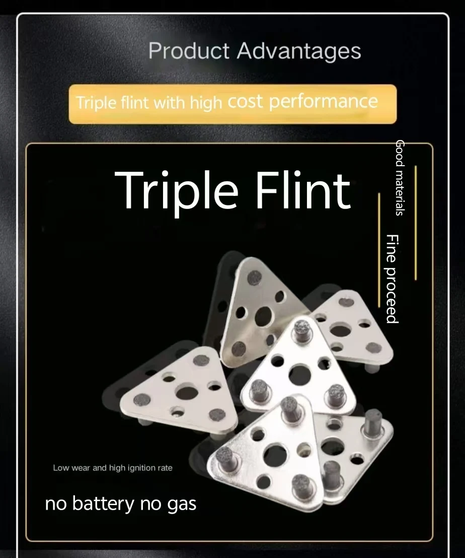 1pc Spark lighter stone Triple - Fire Starting Kit のレビューと価格