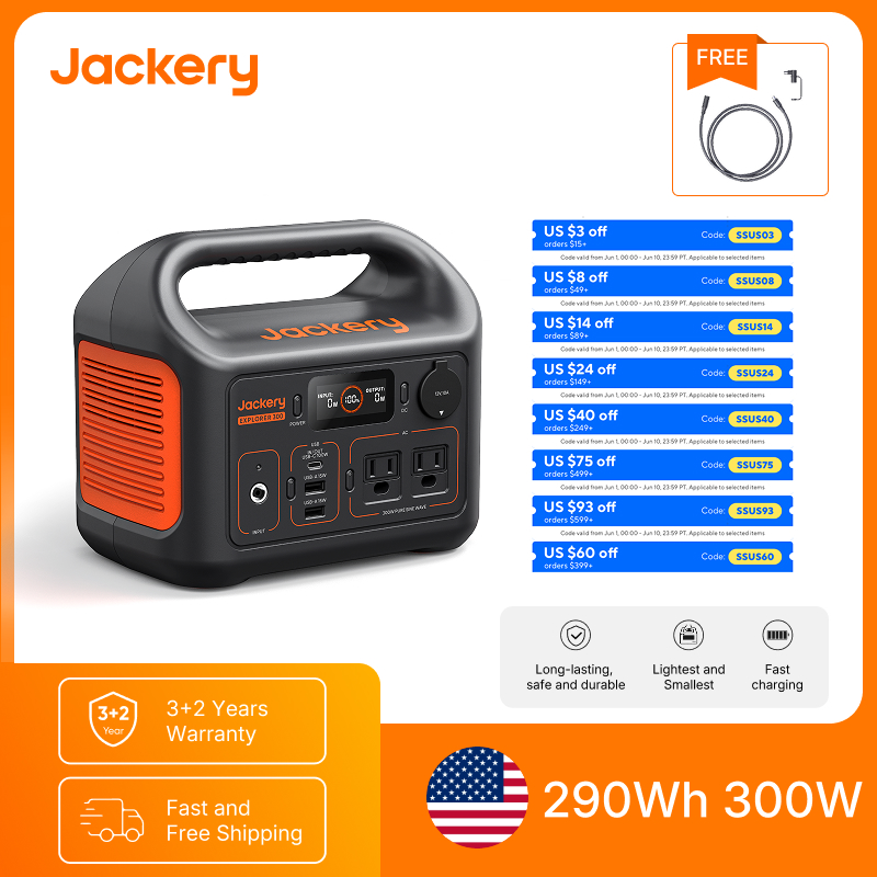 Jackery Portable Power Station - Solar Emergency Charger のレビューと価格