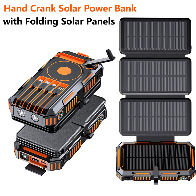 20000mAh Hand Crank Solar Powe - Solar Emergency Charger のレビューと価格