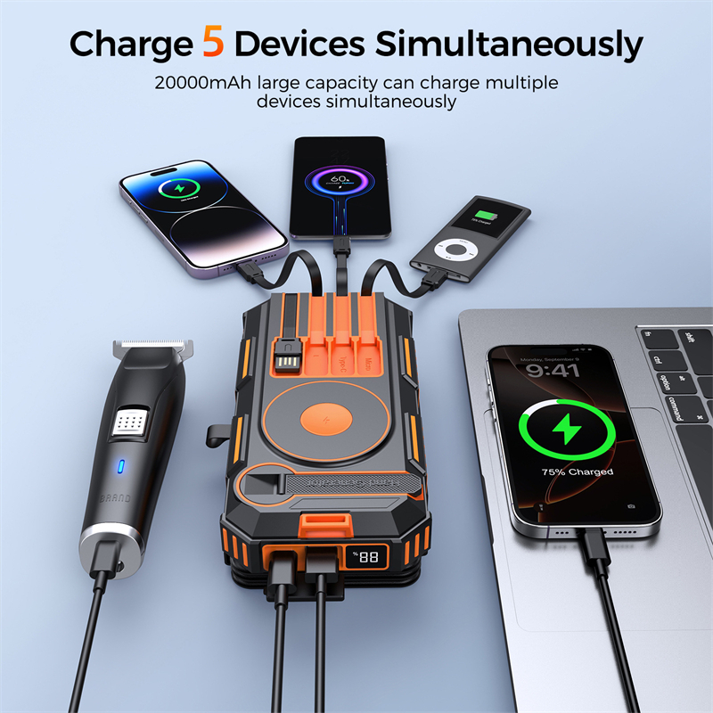 20000mAh Hand Crank Solar Powe - Solar Emergency Charger のレビューと価格