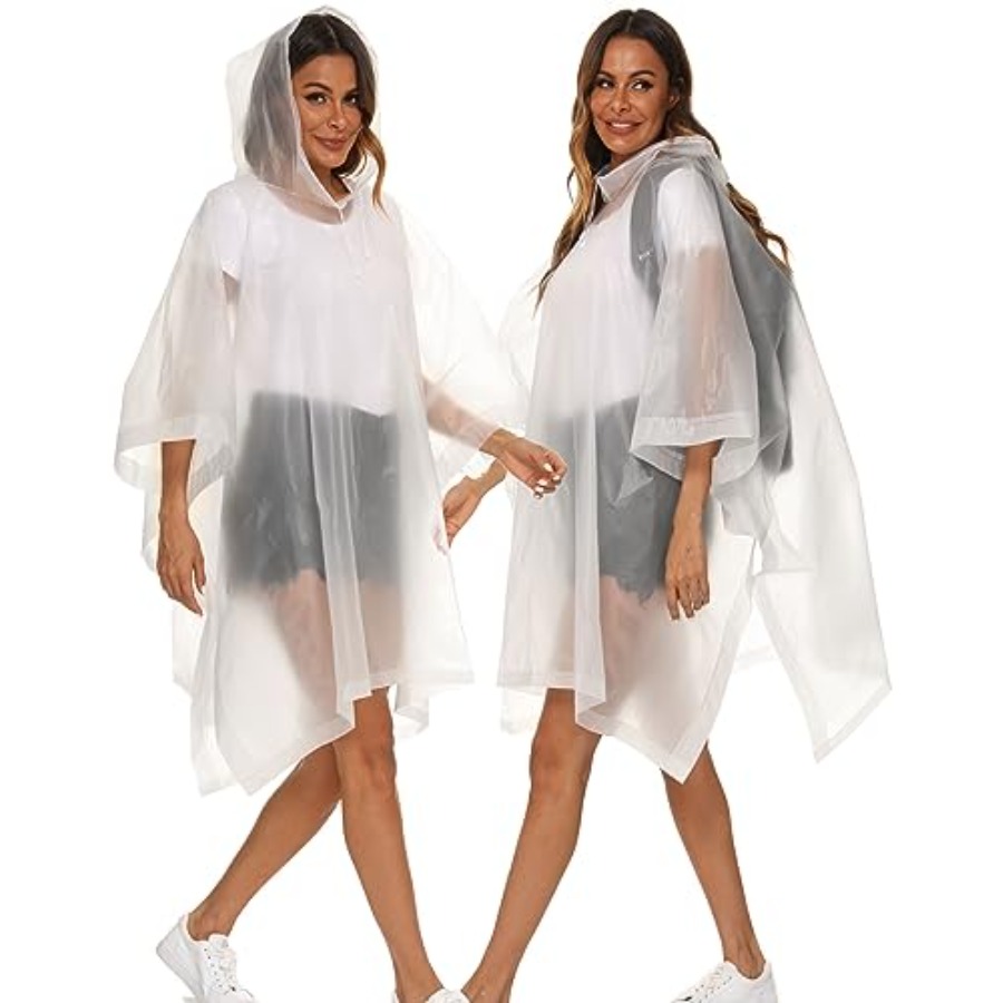 2 Pack Rain Ponchos for Adults - Emergency Poncho Rain のレビューと価格