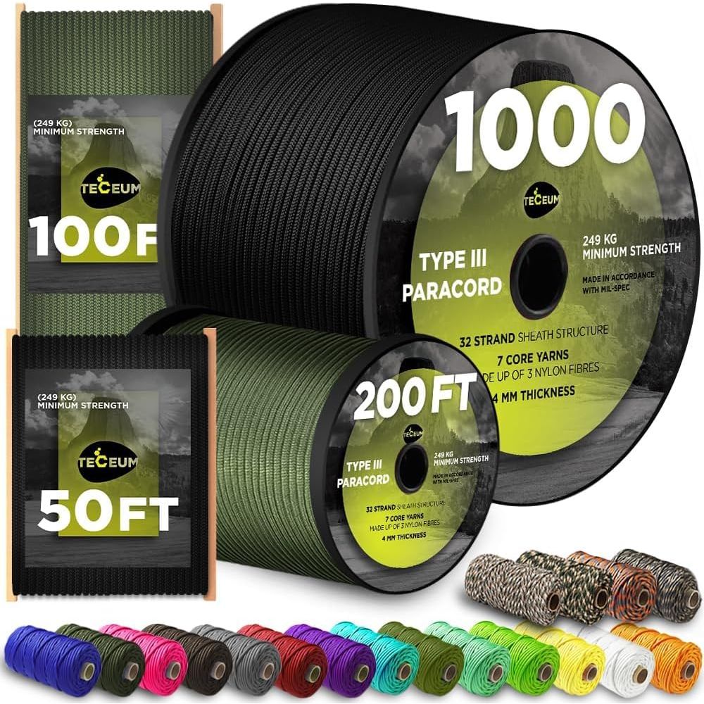 5/32 1000ft Paracord Rope - 20 - Para Cord 1000Ft のレビューと価格