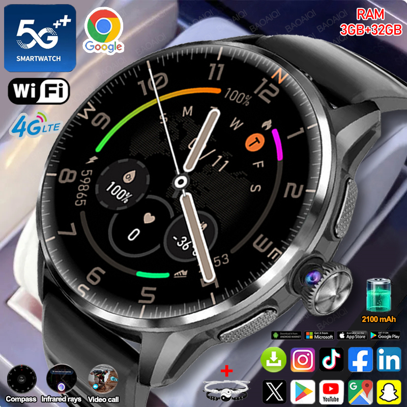 5G/4G Full Network Smart Watch - Compass Lensatic のレビューと価格