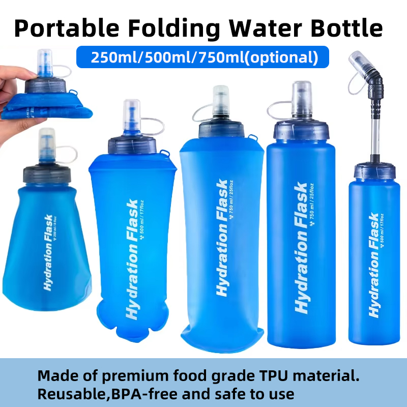 250ml 500ml 750ml Portable Fol - Water Bag Collapsible のレビューと価格