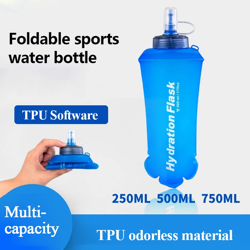 250ml 500ml 750ml Portable Fol - Water Bag Collapsible のレビューと価格