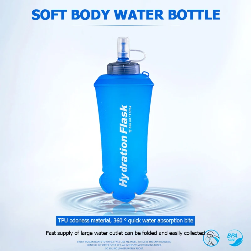 250ml 500ml 750ml Portable Fol - Water Bag Collapsible のレビューと価格
