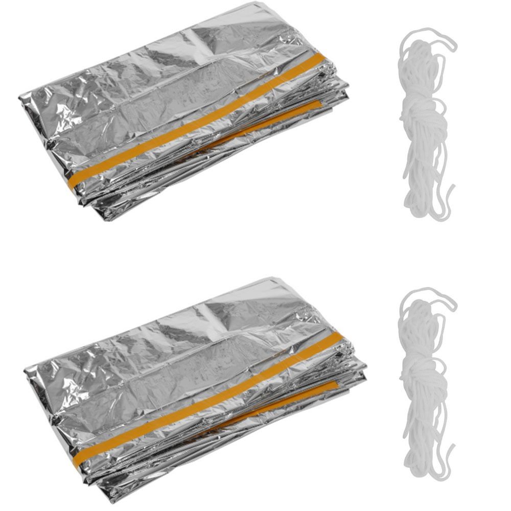 2 Pcs Durable Reflective Emerg - Survival Blanket Reflective のレビューと価格