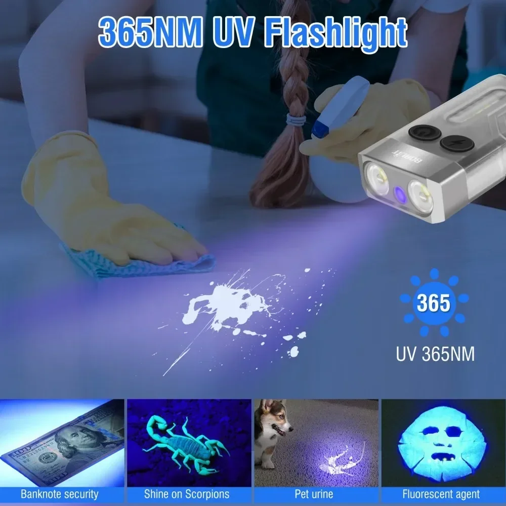 BORUiT V10 Keychain UV LED EDC - Fishing Kit Compact のレビューと価格