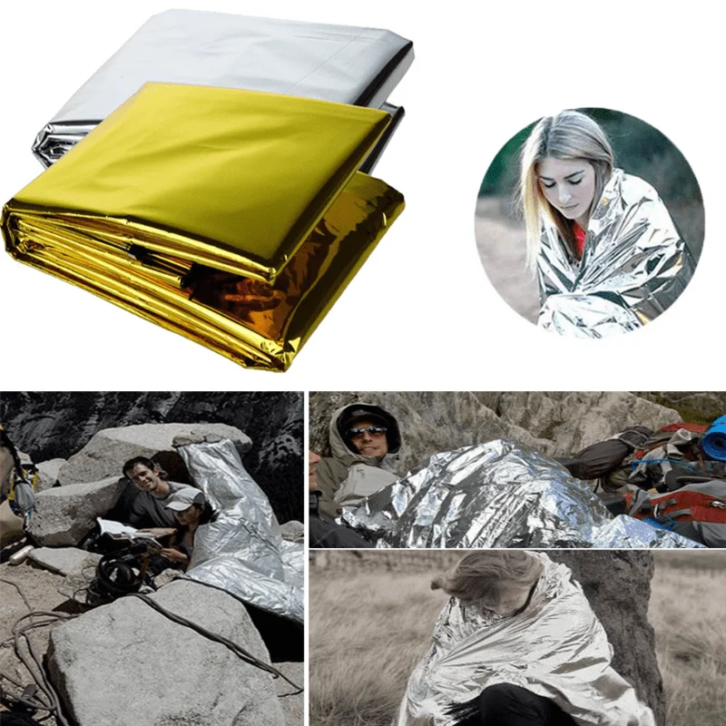 1pcs Outdoor survival portable - Survival Blanket Reflective のレビューと価格