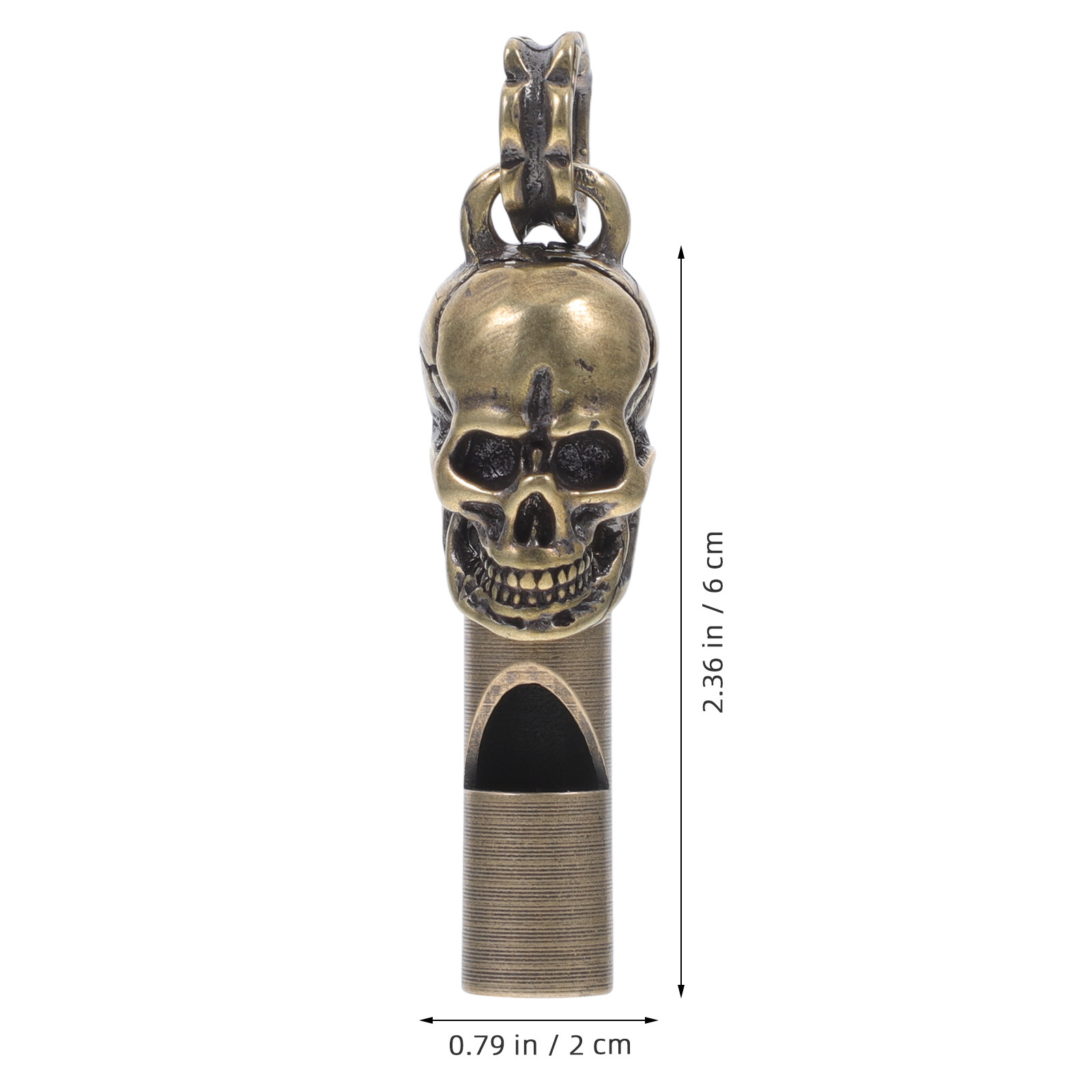 Creative Skull Head Copper Whi - Emergency Whistle Loud のレビューと価格