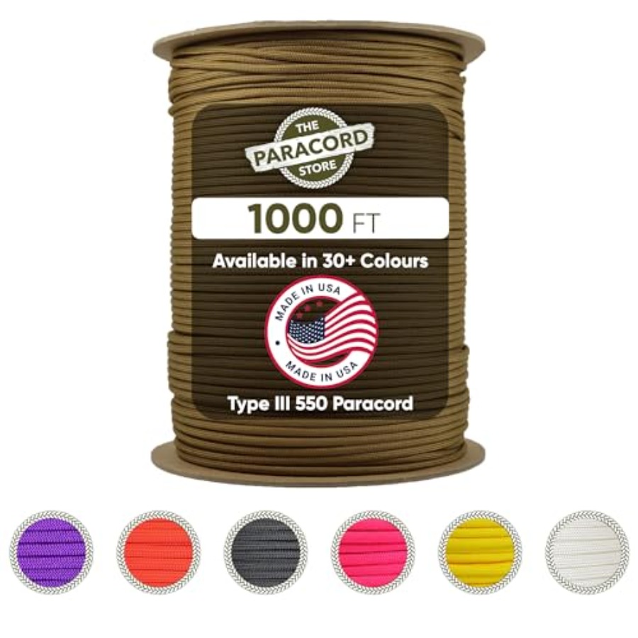 Type III 550 Paracord - 1000 F - Para Cord 1000Ft のレビューと価格