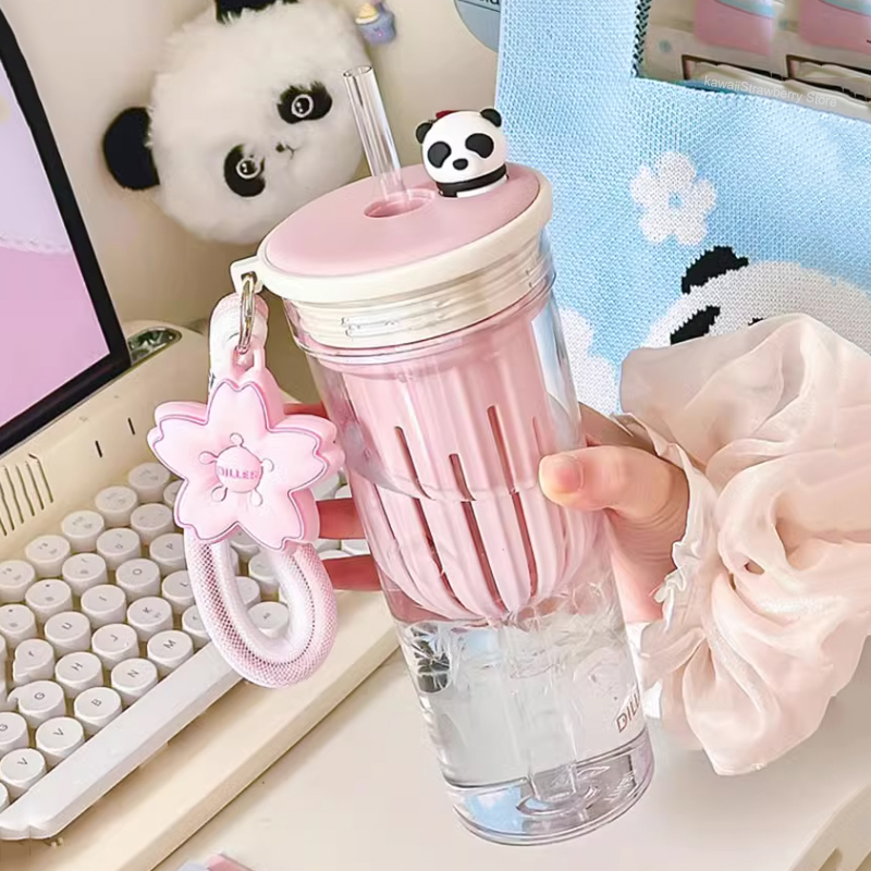 650ml Kawaii Water Bottle With - Water Purification Straw のレビューと価格