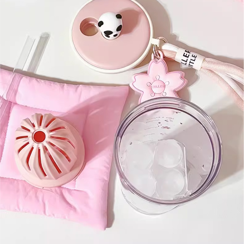 650ml Kawaii Water Bottle With - Water Purification Straw のレビューと価格