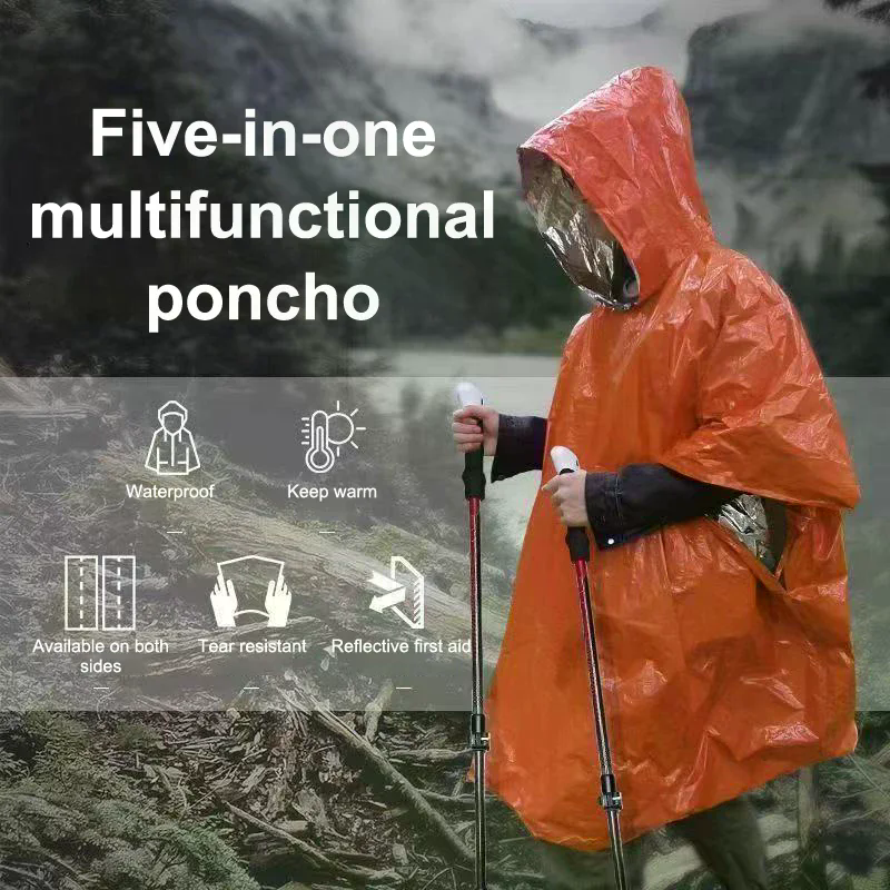 4PCS Emergency Survival Rain H - Survival Blanket Reflective のレビューと価格