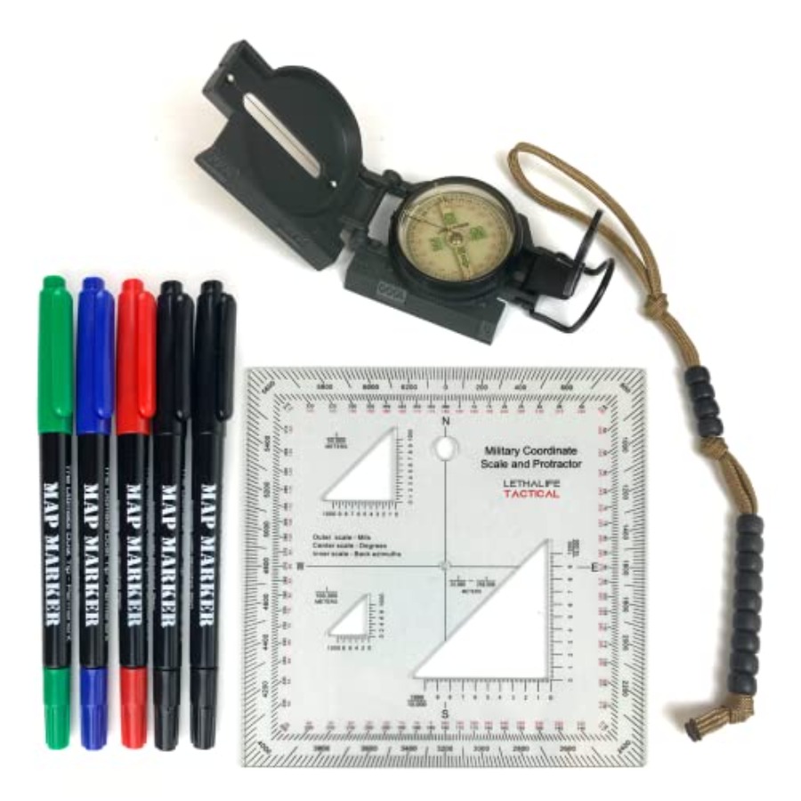 Land Nav Kit with Lensatic Com - Compass Lensatic のレビューと価格