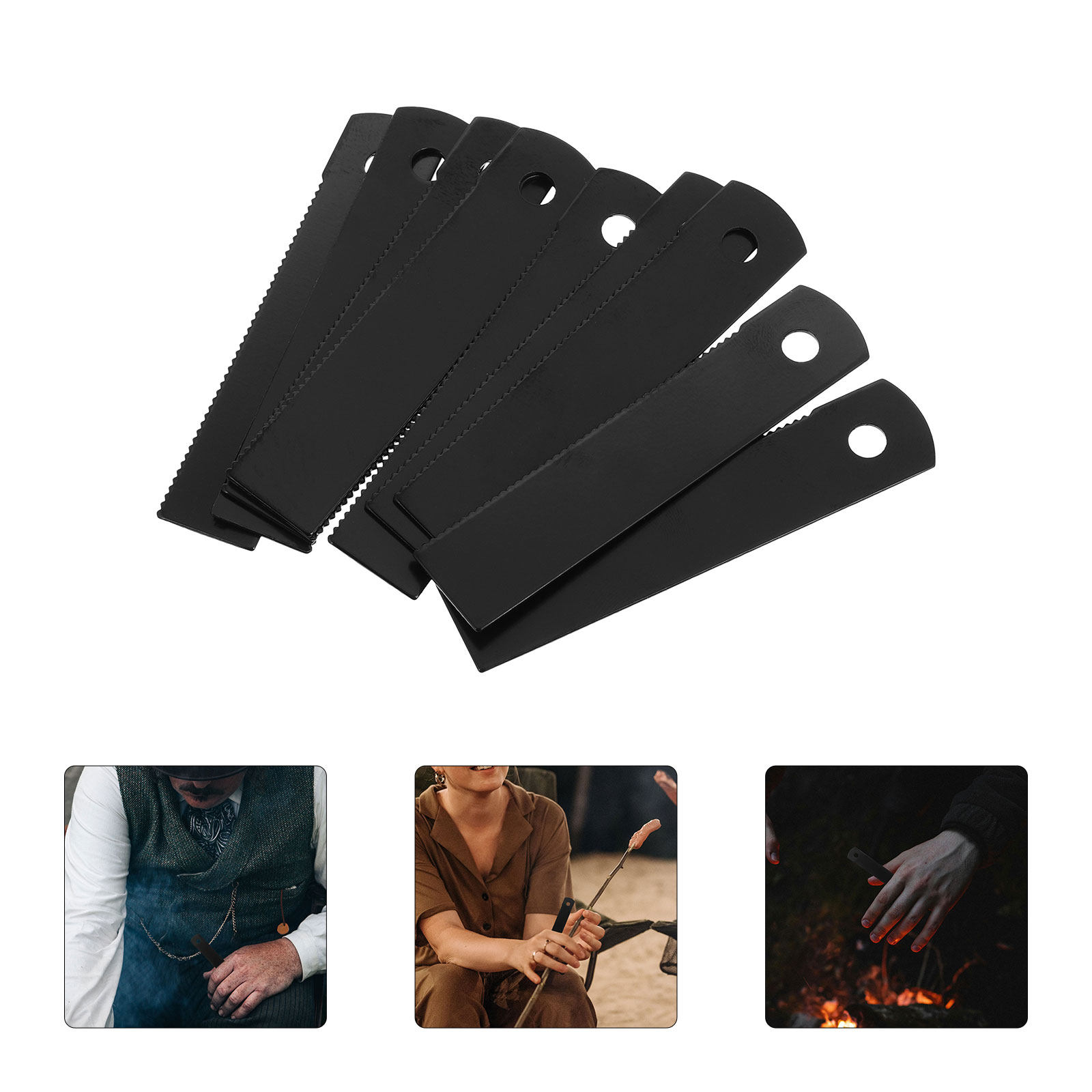 10Pcs Serrated Flint Fire Scra - Fire Starting Kit のレビューと価格